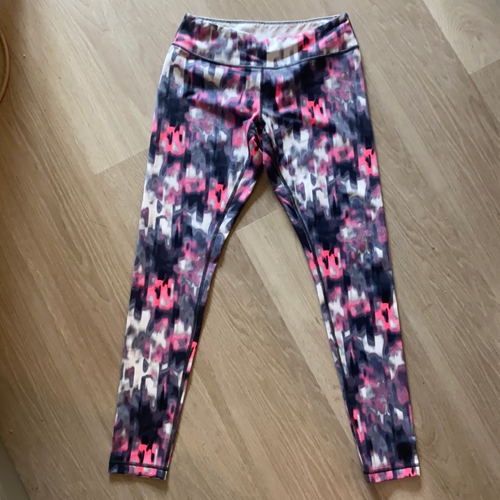 Zella Pink and Blue Ankle Leggings
